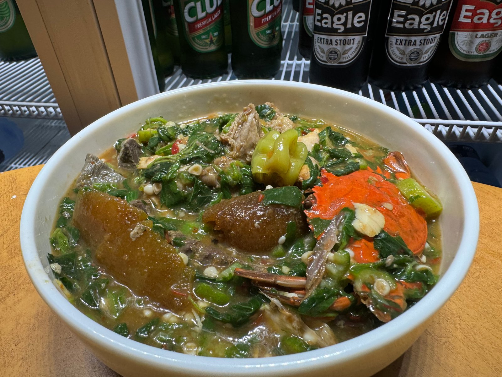 Oiless okro with Akplé or Banku or Eba