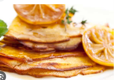 Salted Caramel,Ginger & Lemon Crepe